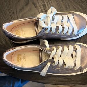 Keds Shimmering Bronze Sneakers with White Laces